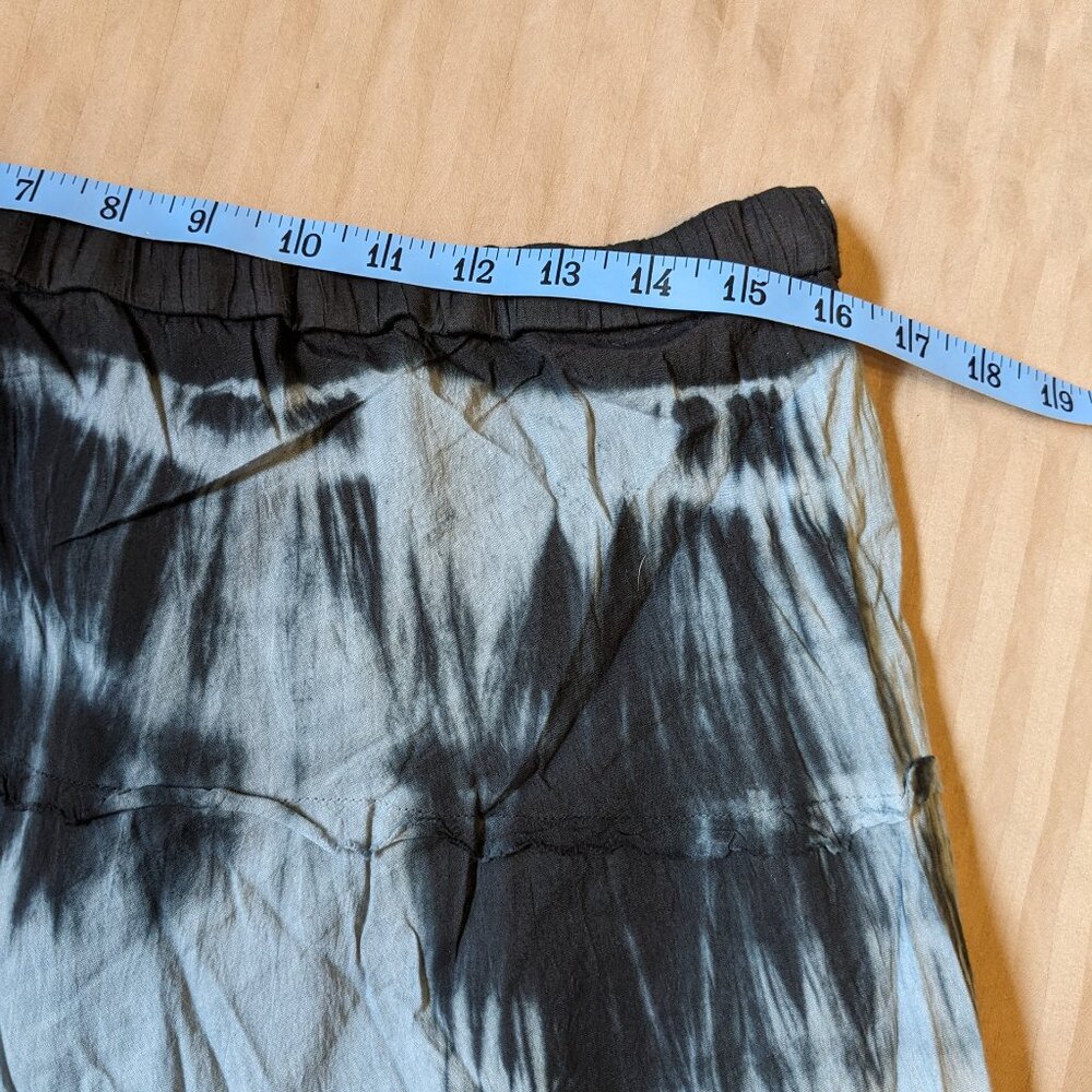 Studio West Artsy Tie-dye Skirt 100% Cotton Lined Elastic Waist - Picture 6 of 7